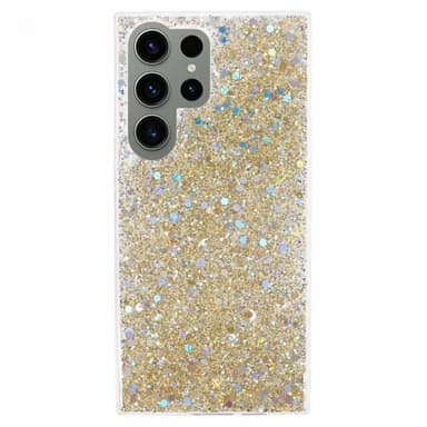 Nordic Covers Samsung Galaxy S23 Ultra Kuori Sparkle Series Citrine Gold