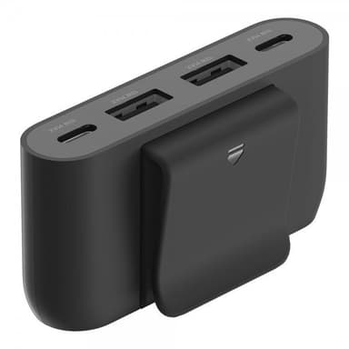 Belkin 4 port USB Power Extender 2xC 2xA 30W Musta