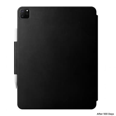 NOMAD iPad Pro 12.9 2021/2022 Kotelo Leather Folio Plus Musta