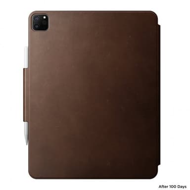 NOMAD iPad Pro 12.9 2021/2022 Kotelo Leather Folio Plus Ruskea