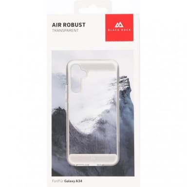 Black Rock Samsung Galaxy A34 5G Kuori Air Robust Case Läpinäkyvä