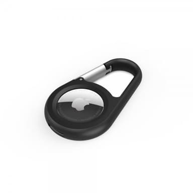 Belkin AirTag Pidike Secure Holder with Carabiner Musta