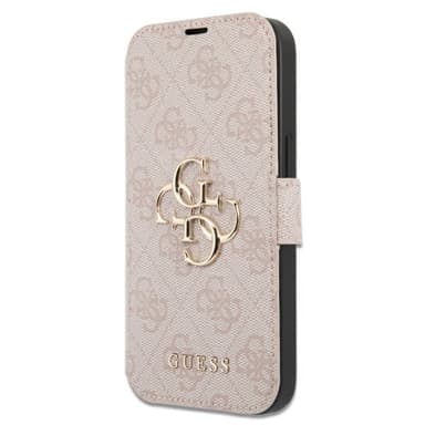 Guess iPhone 15 Pro Max Kotelo 4G Logo Vaaleanpunainen