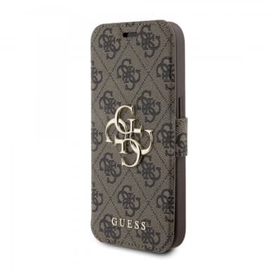 Guess iPhone 15 Pro Max Kotelo 4G Logo Ruskea