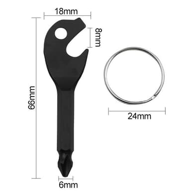 Kannettava pullonavaaja Key Design Mini Phillips -ruuvimeisseli