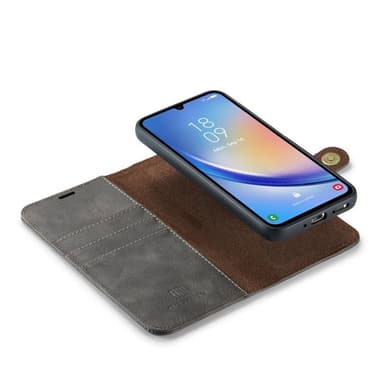 Lompakkokotelo DG-Ming 2i1 Samsung Galaxy A35 - Harmaa