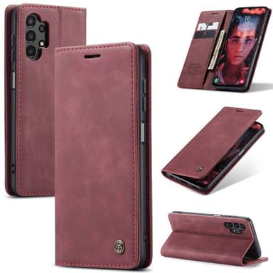 CaseMe FlipCase 013 Samsung Galaxy A35 - Viininpunainen