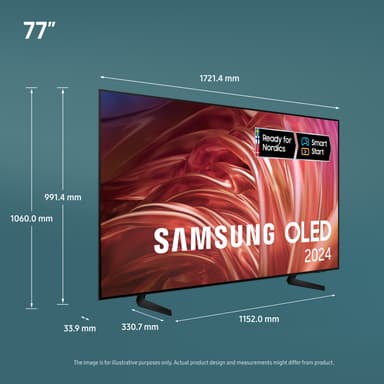 Samsung 77" S85D 4K OLED älytelevisio (2024)