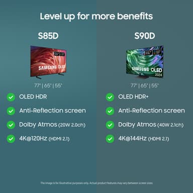 Samsung 55" S85D 4K OLED älytelevisio (2024)