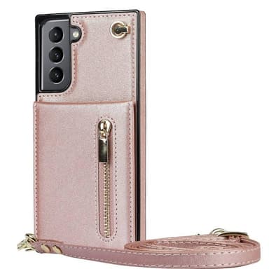 Zipper kaulakorukuori Samsung Galaxy S24 Plus - Ruusu