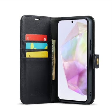 Lompakkokotelo DG-Ming 2i1 Samsung Galaxy A35 - Musta
