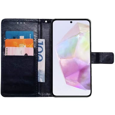 Lompakkokotelo 3-kortti Samsung Galaxy A55 - Tummansininen
