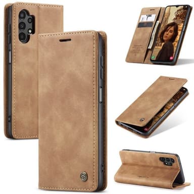 CaseMe FlipCase 013 Samsung Galaxy A35 - Ruskea