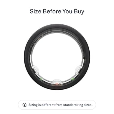 Oura Ring Gen3 Horizon älysormus koko 8 (Stealth)