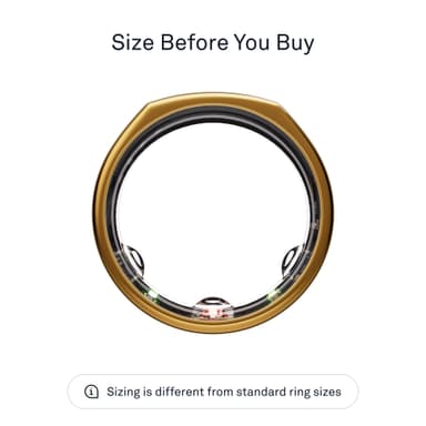 Oura Ring Gen3 Heritage älysormus koko 13 (kulta)