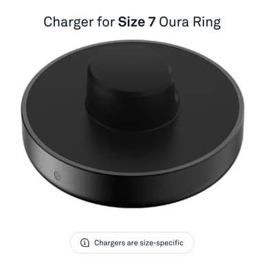 Oura Ring Gen3 laturi (koko 7)