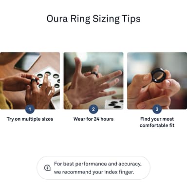 Oura Ring Gen3  sovitussormussetti