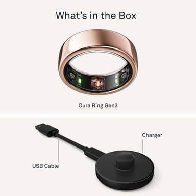 Oura Ring Gen3 Horizon älysormus koko 6 (ruusukulta)