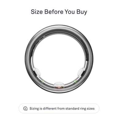 Oura Ring Gen3 Horizon älysormus koko 7 (titaani)