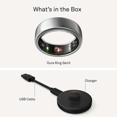 Oura Ring Gen3 Horizon älysormus koko 7 (titaani)