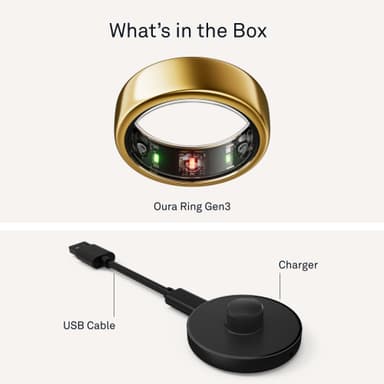 Oura Ring Gen3 Horizon älysormus koko 7 (kulta)