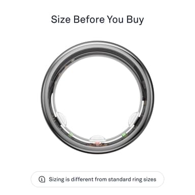 Oura Ring Gen3 Horizon älysormus koko 8 (hopea)