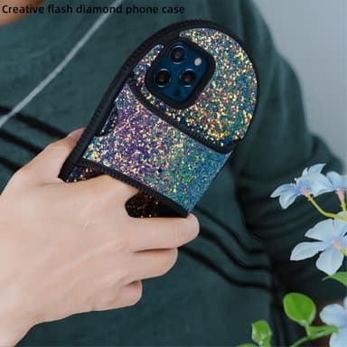 iPhone 15:lle TPU-kuori Tossu-tyyli Tukijalka Antipudotus Puhelinkotelo