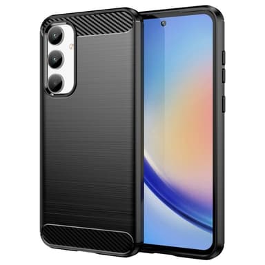 Samsung Galaxy A35 Kotelon Puhelimen Kansi TPU Hiilikuiturakenne