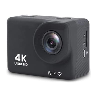Toimintakamera 4K Wi-Fi 16Mpx lisävarusteineen