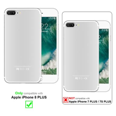 iPhone 8 PLUS Suojakuori Kotelo (Sininen)