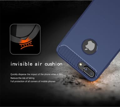 iPhone 8 PLUS Suojakuori Kotelo (Sininen)