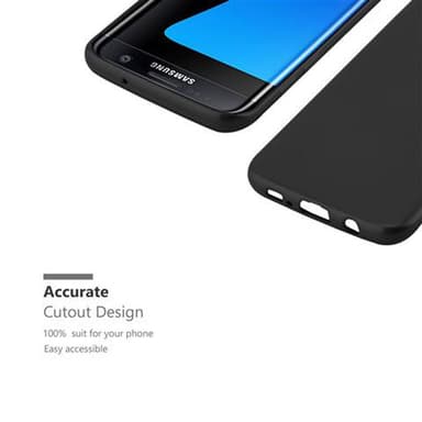 Samsung Galaxy S7 EDGE Suojakuori Kotelo (Musta)