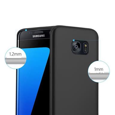 Samsung Galaxy S7 EDGE Suojakuori Kotelo (Musta)
