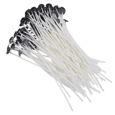 Kynttilänjalat (15 cm) 100 kpl pidikkeellä Valkoinen