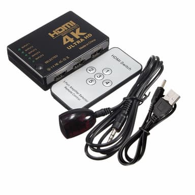 HDMI-kytkin 5x1 kaukosäätimellä