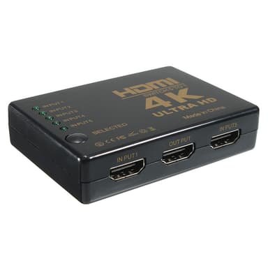 HDMI-kytkin 5x1 kaukosäätimellä