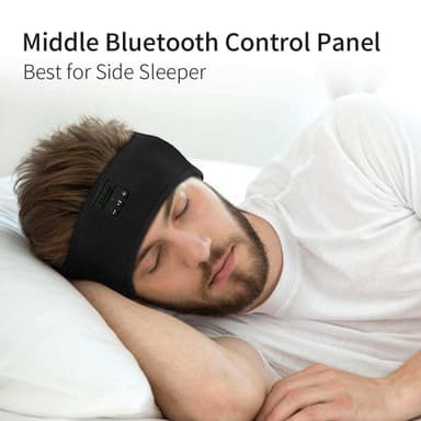 Bluetooth-sanka/unimasaama Nukkuvat kuulokkeet Musta