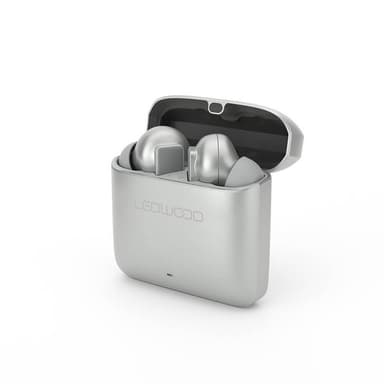 LEDWOOD Headphone Titan TWS True Wireless In-Ear Silver Mic