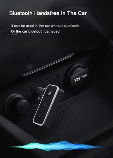 Bluetooth 5.0 -vastaanotin / Aux-autosovitin