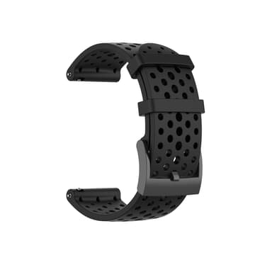 Suunto 7/9 / 9Baro / D5 / Spartan / Fossil Nate / Q ranneke silikoni musta S