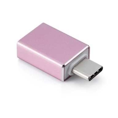 USB-C-sovitin (uros) USB 3.0:aan (naaras) Pinkki
