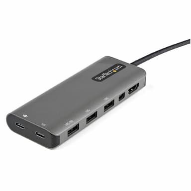 StarTech.com DKT31CMDPHPD, Langallinen, USB 3.2 Gen 1 (3.1 Gen 1) Type-C, 100 W,