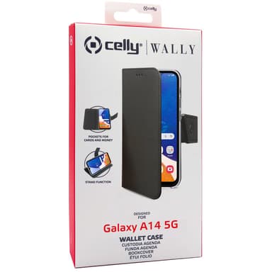 Lompakkokotelo Galaxy A14 5G musta