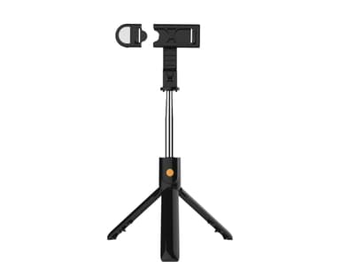Selfie-tikku / mobiiliteline kaukosäätimellä ja lampulla