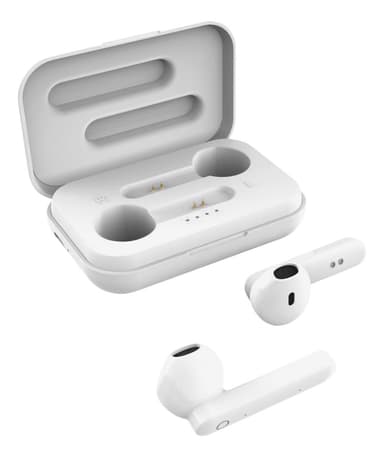 T110 TWS earbuds charging case  BT 5 matte white
