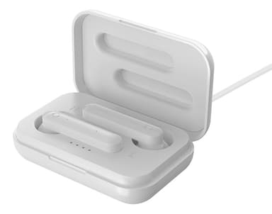 T110 TWS earbuds charging case  BT 5 matte white