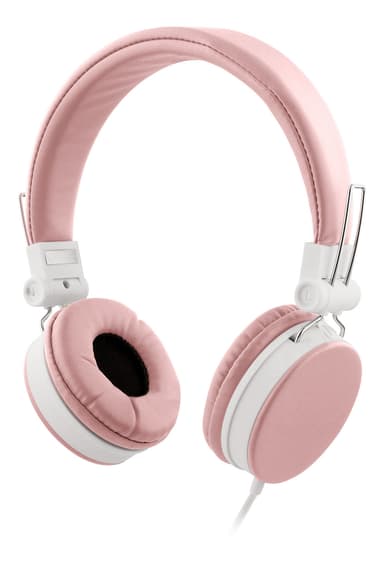 H300 Headphones with microphone, foldable, 3.5 mm, pink
