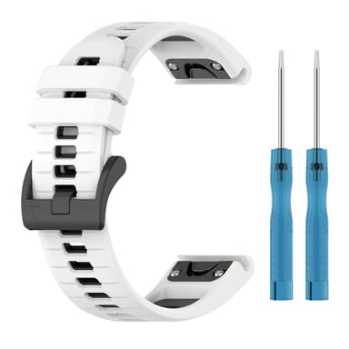 Pikakiinnitys vaakasuorat linjat kaksisävyinen rannekello Garmin Fenixille Sinappi 26 mm