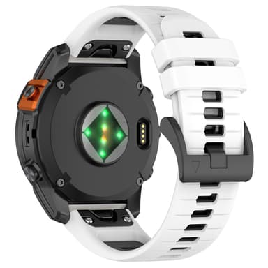 Pikakiinnitys vaakasuorat linjat kaksisävyinen rannekello Garmin Fenixille Sinappi 26 mm