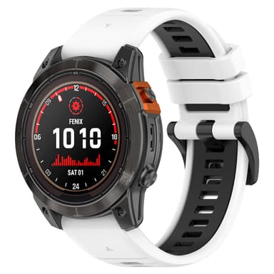 Pikakiinnitys vaakasuorat linjat kaksisävyinen rannekello Garmin Fenixille Sinappi 26 mm